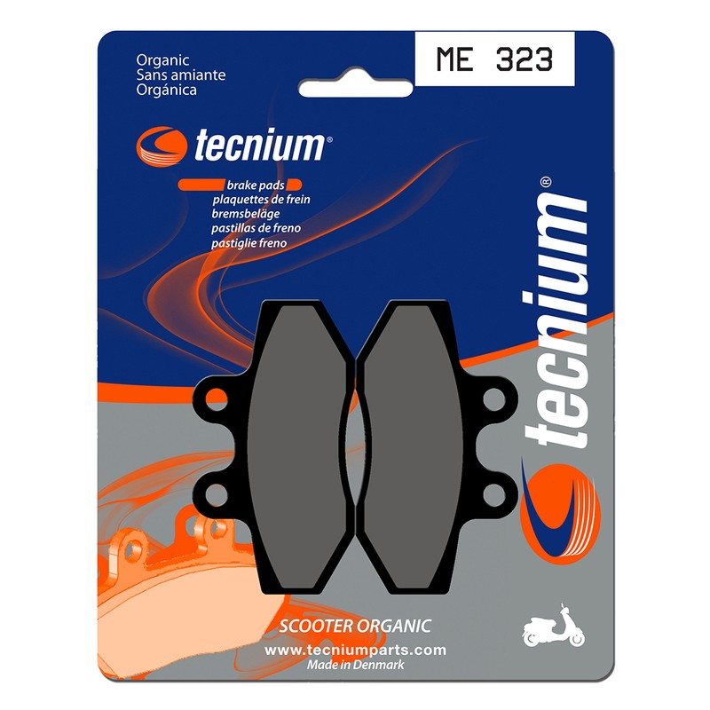 Plaquettes de frein TECNIUM Scooter organique - ME323 Plaquettes de frein TECNIUM Scooter organique - ME323