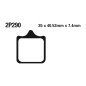 Plaquettes de frein NISSIN route /Off-Road métal fritté - 2P-290ST Plaquettes de frein NISSIN route /Off-Road métal fritté - 2P-290ST