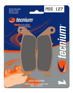 Plaquettes de frein TECNIUM Maxi Scooter métal fritté - MSS127