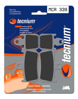 Plaquettes de frein TECNIUM Racing métal fritté carbone - MCR339