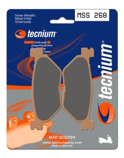Plaquettes de frein TECNIUM Maxi Scooter métal fritté - MSS268