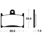 Plaquettes de frein TECNIUM Performance métal fritté - MF214 Plaquettes de frein TECNIUM Performance métal fritté - MF214