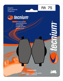 Plaquettes de frein TECNIUM route organique - MA75