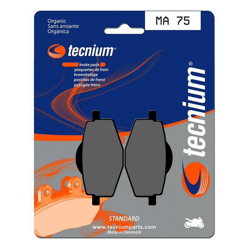Plaquettes de frein TECNIUM route organique - MA75 Plaquettes de frein TECNIUM route organique - MA75