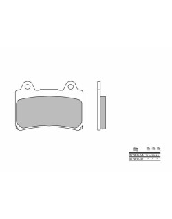 Plaquettes de frein BREMBO route carbone céramique - 07YA3507