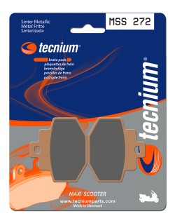 Plaquettes de frein TECNIUM Maxi Scooter métal fritté - MSS272