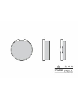 Plaquettes de frein BREMBO route carbone céramique - 07KA0328