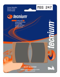 Plaquettes de frein TECNIUM Maxi Scooter métal fritté - MSS247