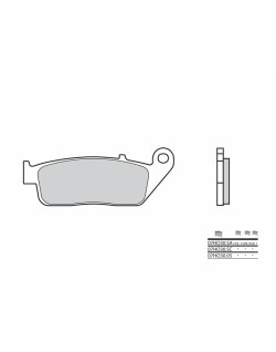 Plaquettes de frein BREMBO route carbone céramique - 07HO3005