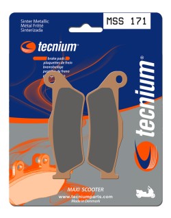 Plaquettes de frein TECNIUM Maxi Scooter métal fritté - MSS171