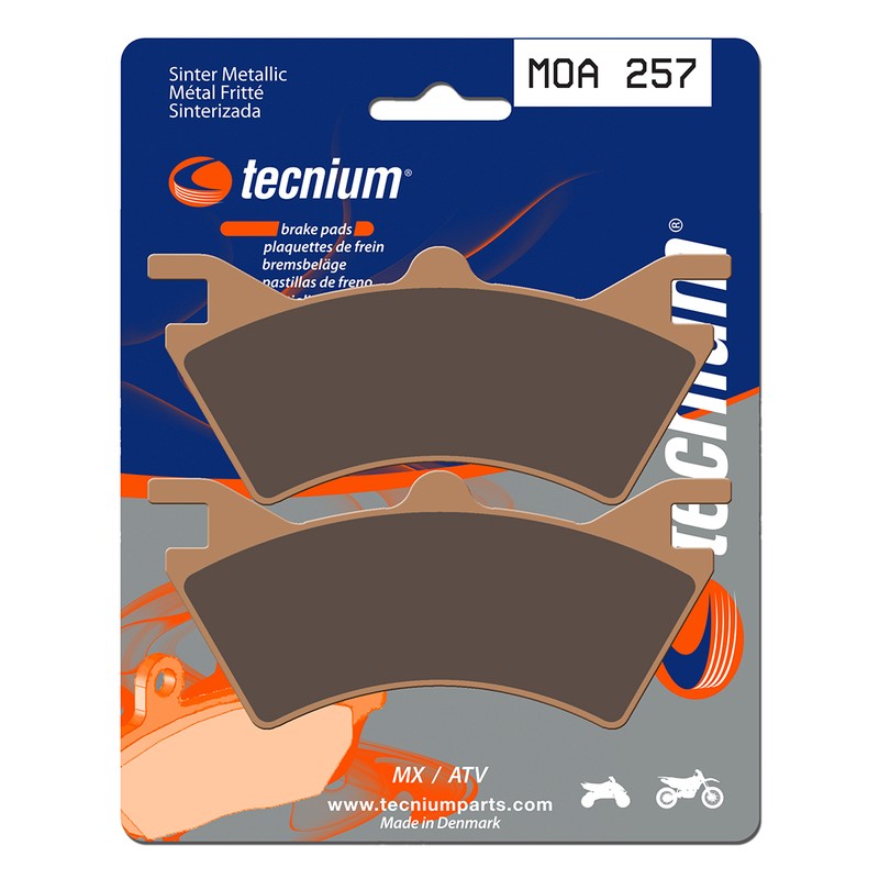Plaquettes de frein TECNIUM MX/Quad métal fritté - MOA257 Plaquettes de frein TECNIUM MX/Quad métal fritté - MOA257