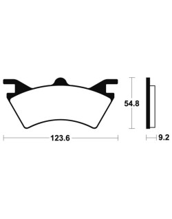 Plaquettes de frein TECNIUM MX/Quad métal fritté - MOA257