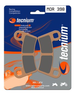 Plaquettes de frein TECNIUM Racing MX/Quad métal fritté - MOR398