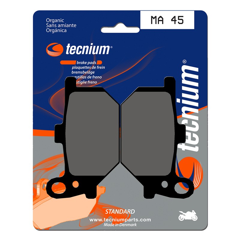 Plaquettes de frein TECNIUM route organique - MA45 Plaquettes de frein TECNIUM route organique - MA45