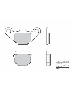 Plaquettes de frein BREMBO Off-Road métal fritté - 07KA07SX