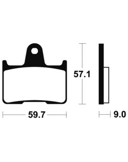 Plaquettes de frein TECNIUM Performance métal fritté - MR265