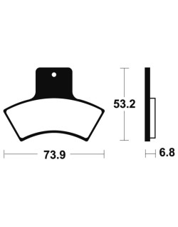 Plaquettes de frein TECNIUM MX/Quad métal fritté - MO255