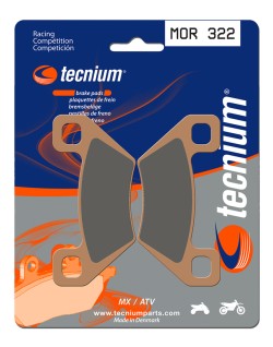 Plaquettes de frein TECNIUM Racing MX/Quad métal fritté - MOR322