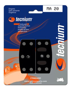 Plaquettes de frein TECNIUM route organique - MA20