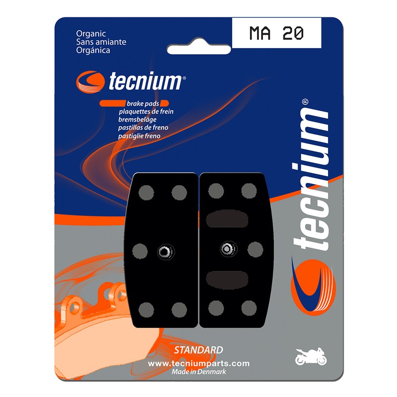 Plaquettes de frein TECNIUM route organique - MA20 Plaquettes de frein TECNIUM route organique - MA20