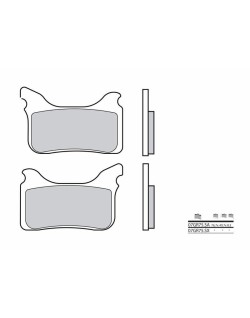 Plaquettes de frein BREMBO Off-Road métal fritté - 07GR75SX