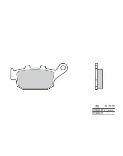 Plaquettes de frein BREMBO route métal fritté - 07HO27SP