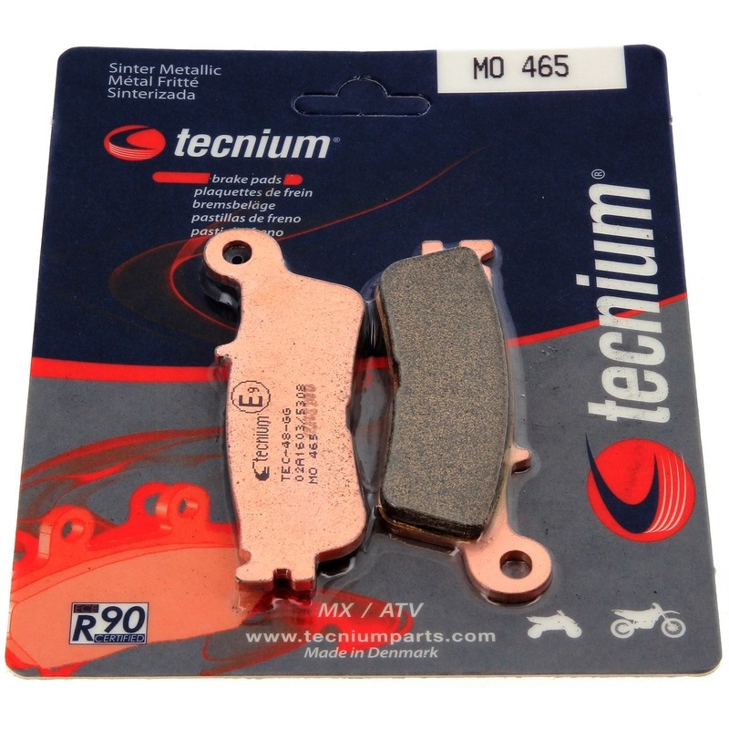Plaquettes de frein TECNIUM MX/Quad métal fritté - MO465 Plaquettes de frein TECNIUM MX/Quad métal fritté - MO465