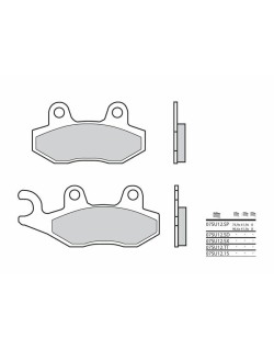Plaquettes de frein BREMBO route métal fritté - 07SU12SP