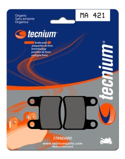Plaquettes de frein TECNIUM route organique - MA421