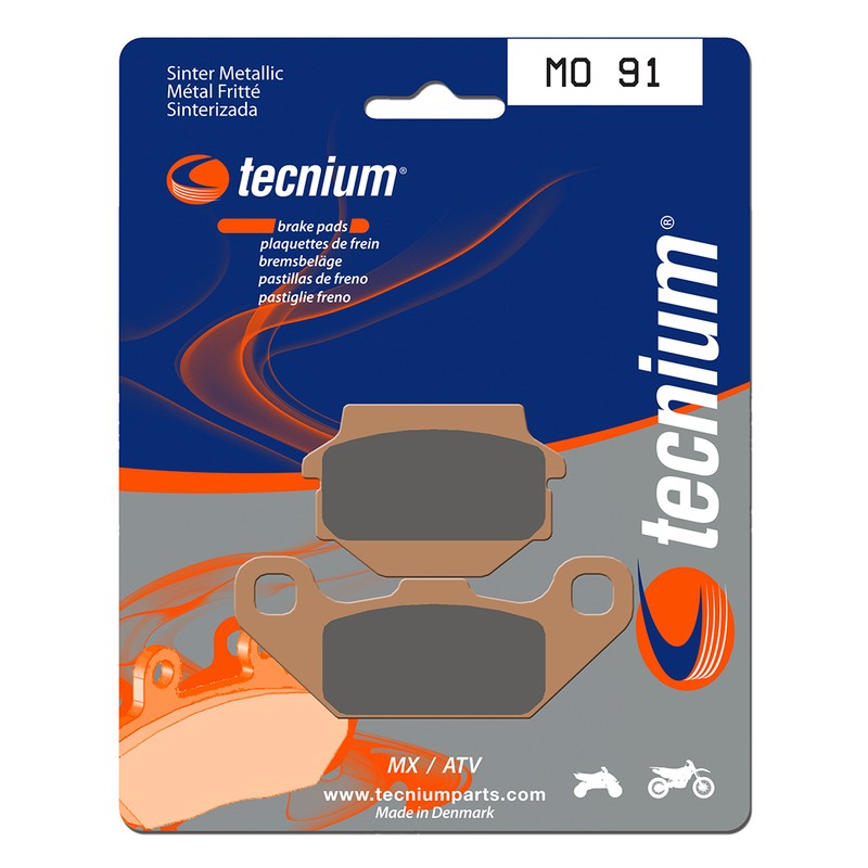 Plaquettes de frein TECNIUM MX/Quad métal fritté - MO91 Plaquettes de frein TECNIUM MX/Quad métal fritté - MO91