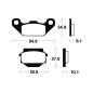 Plaquettes de frein TECNIUM MX/Quad métal fritté - MO91 Plaquettes de frein TECNIUM MX/Quad métal fritté - MO91