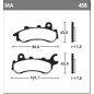 Plaquettes de frein TECNIUM - MA458 Plaquettes de frein TECNIUM - MA458