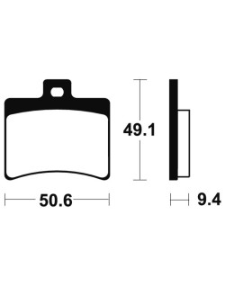 Plaquettes de frein TECNIUM Scooter organique - ME247