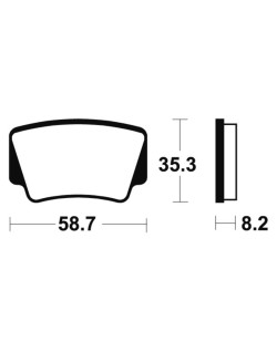 Plaquettes de frein TECNIUM Racing MX/Quad métal fritté - MOR367