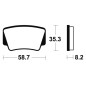 Plaquettes de frein TECNIUM Racing MX/Quad métal fritté - MOR367 Plaquettes de frein TECNIUM Racing MX/Quad métal fritté - MOR367