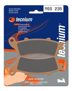 Plaquettes de frein TECNIUM Maxi Scooter métal fritté - MSS235