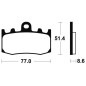 Plaquettes de frein TECNIUM Performance métal fritté - MF296