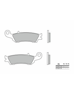 Plaquettes de frein BREMBO Off-Road métal fritté - 07YA47SX