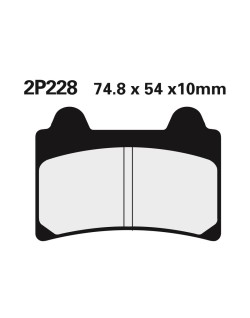 Plaquettes de frein NISSIN route semi-métallique - 2P-228NS