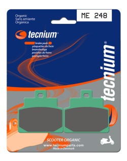 Plaquettes de frein TECNIUM Scooter organique - ME248