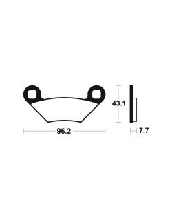 Plaquettes de frein TECNIUM MX/Quad métal fritté - MOA399
