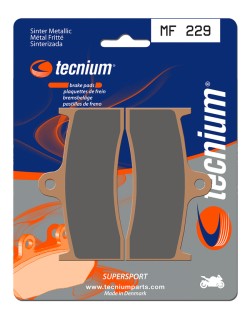 Plaquettes de frein TECNIUM Performance métal fritté - MF229