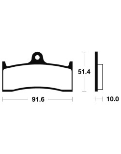 Plaquettes de frein TECNIUM Performance métal fritté - MF229