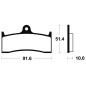 Plaquettes de frein TECNIUM Performance métal fritté - MF229 Plaquettes de frein TECNIUM Performance métal fritté - MF229