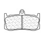 Plaquettes de frein CL BRAKES Racing métal fritté - 1209C60 Plaquettes de frein CL BRAKES Racing métal fritté - 1209C60