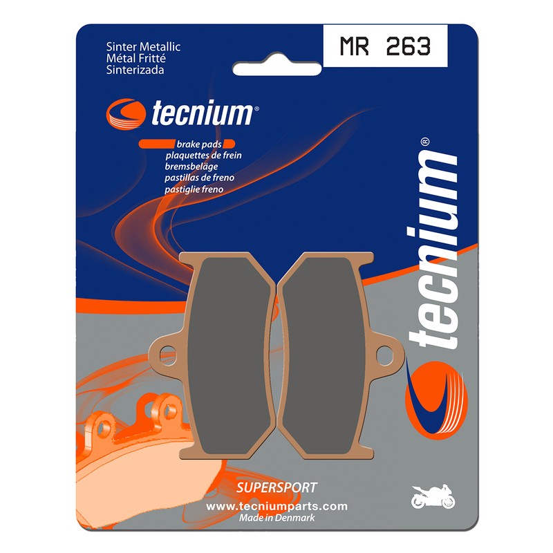 Plaquettes de frein TECNIUM Performance métal fritté - MR263 Plaquettes de frein TECNIUM Performance métal fritté - MR263