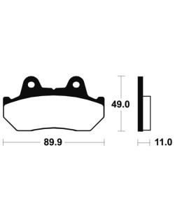 Plaquettes de frein TECNIUM Performance métal fritté - MF42