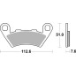 Plaquettes de frein TECNIUM Performance métal fritté - MF444 Plaquettes de frein TECNIUM Performance métal fritté - MF444