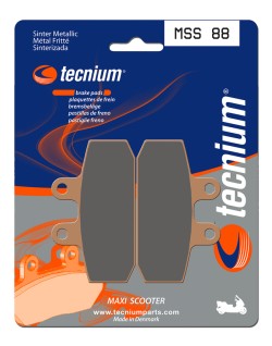 Plaquettes de frein TECNIUM Maxi Scooter métal fritté - MSS88