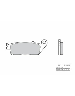Plaquettes de frein BREMBO route métal fritté - 07HO34SP